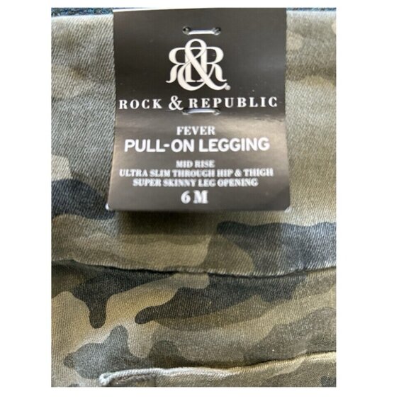 Rock & Republic Fever Pull-On Legging Pants Super Skinny SIZE 6M NWT! - Picture 3 of 5
